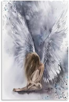 Ангел сликарство Ангел artидна уметност Ангел Крилја сликарство жена постер платно платно wallидни уметности отпечатоци за wallидни декор