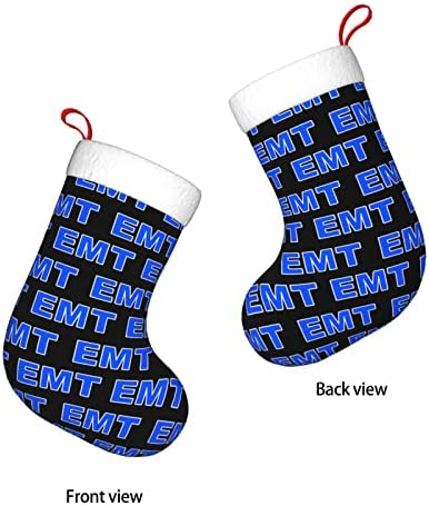 Божиќни чорапи на Аугенстер ЕМТ ЕМТ Техничар за итни случаи, двострано камин што виси чорапи
