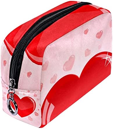 Тоалетна Торба, Козметичка Торба За Шминка За Патувања За Жени Мажи, Црвено Срце Валентин