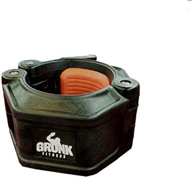 Gronk Fitness Lockjaw Pro Barbell Collars w/Elastometer Pad & Resin Frame за сериозно кревање
