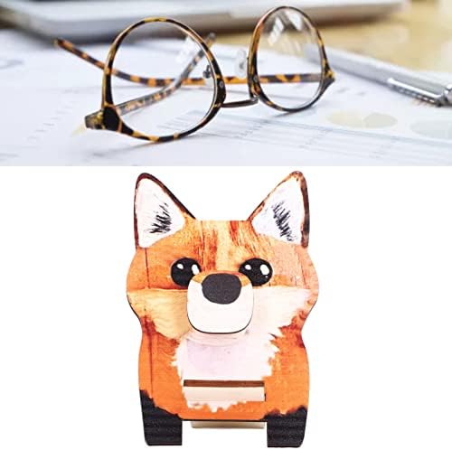 Држач за очила за животински облик на животни, стојат уникатен убав дизајн без мирис композитни дрвени очила за приказ