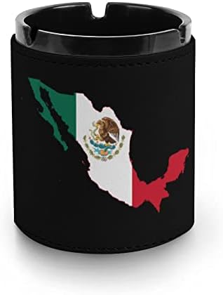 Мексико знаме мапа Пу кожа пепел цигари цигари држач за таблета за домашна канцеларија таблета за таблети