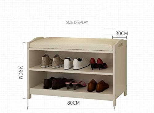Домашен кабинет, шик Организатор Организатор за чевли за чевли за чевли за чевли за чевли без складирање на светло дрво од 80 см