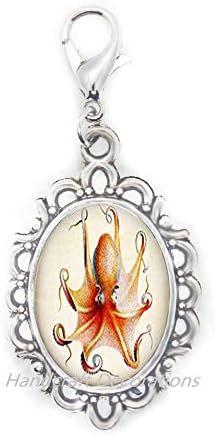 Октопод патент влече октопод накит уметнички јастог затворач октопод јастог затворач море животински накит океан накит, морски