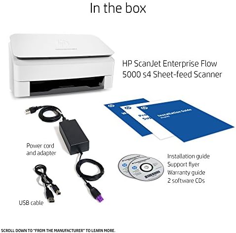 HP SCANJET Enterprise Flow 5000 S4 Sheet-Feed OCR скенер