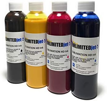 Печатач за пренесување на топлина во сублимација 120 ml x 4 бои компатибилен со Sawgrass Virtuoso SG400 SG800 SG400NA/EU SG800NA/EU