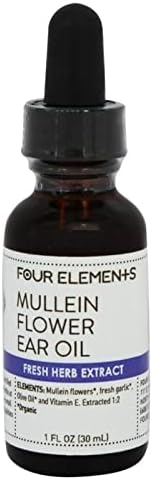 Четири елементи 4е Мулеин Цветно органско растително масло од растителни уши - 1 мл