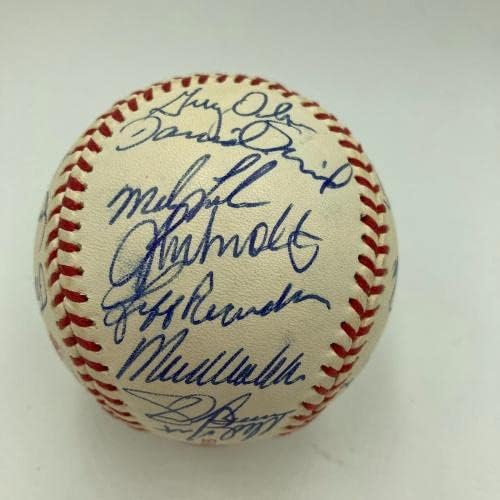 1992 Тимот На Атланта Бравес Нл Шампион Потпиша Официјална Светска Серија Бејзбол ЈСА Коа-Автограмирани Бејзбол Топки