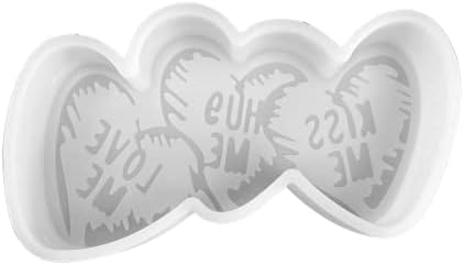 Разговор за в Valentубените срца срца за автомобили Фрево мувла 2.5х4,75х1 ”за миризливи арома монистра, рерна, безбедна отпорна