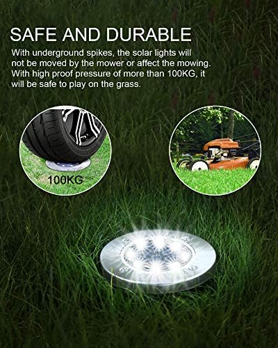 Ufond 12 пакувања соларни копнени светла ， на отворено водоотпорни LED соларни градинарски светла, светла на дискот за тревници патеки