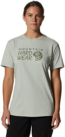 Краток ракав на планински хардвер, женски MHW Лого | Класичен лесен памучен памук