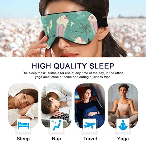 Unisex Sleep Mask Eye Retro-Milksheakes-Summer Night Sleep