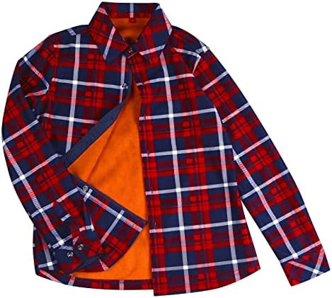 Womenените плус кадифе густа топла кошула памук Ц карирано печатено палто со еден гради со долг ракав, активен мек патент на руно