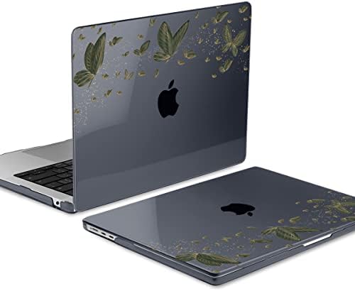 Meegoodo за MacBook Air 13.3 инчи случај 2021 2020 2019 2018 A2337 M1 A2179 A1932, Clear Case for MacBook Air M1, тврда обвивка со тастатура