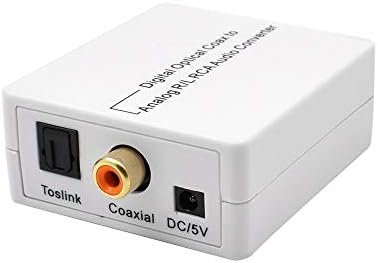 Окус - Кабли Дигитален До Аналоген Адаптер За Аудио Конвертор Дигитални Оптички Влакна Коаксијални Тослинк до 3,5 мм РЦА Аналоген Аудио