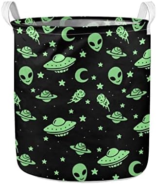 Frestree зелена вонземјана месечина НЛО печати алишта за печатење ја спречува голема корпа за перење со рачки за бања дневна соба спална