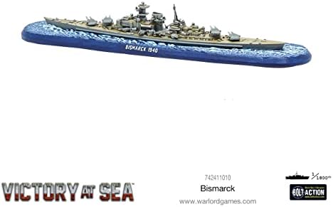 Победа на воениот свет на морето Бизмарк Кригсмарин за победа на морето Втората светска војна Топ Батлип Пластичен модел комплет 742411010