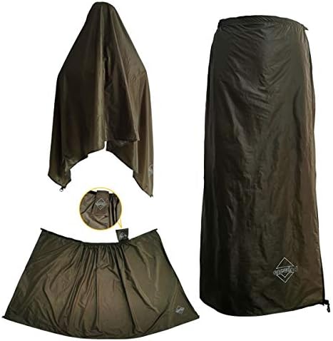 Здолниште за дожд на мажите и жените Половина пончо водоотпорен ултралејт најлонски дождови панталони КИЛТ ОДГОВОРНА РАБОТНА РАБОТНА ЗА ВИС