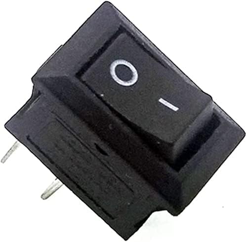Rocker Switch 10pcs KCD11 15 * 10 2Pin 3A 250V Бродотворен прекинувач Црвено црно SNAP-IN SPST на прекинувачот за позиција на