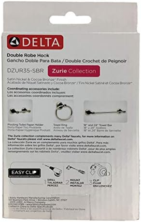 Delta ZUR35-SBR Zurie Double Robe Hook