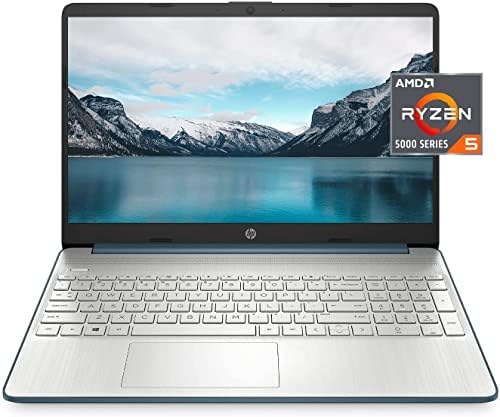 HP 15 Бизнис Лаптоп Компјутер, AMD Ryzen 5 5500U, 15.6 FHD Дисплеј, Windows 11 Pro, 16GB RAM МЕМОРИЈА, 512GB SSD, SD Картичка Читач, Брзо Полнење,