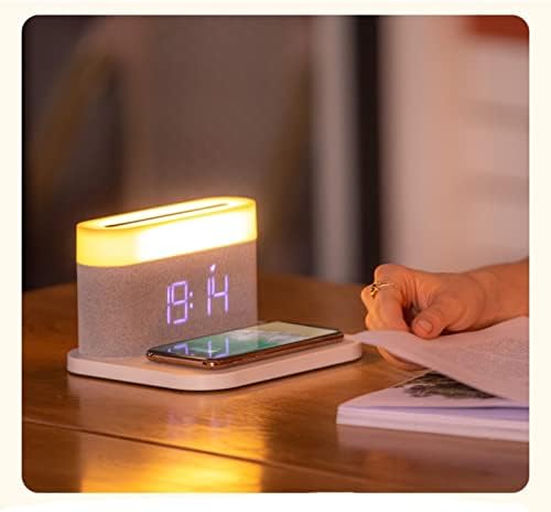 N/A Charger Desktop Clock Clock Night Light Table Larm повеќе-функција мобилен телефон за гледање Брзо полнење