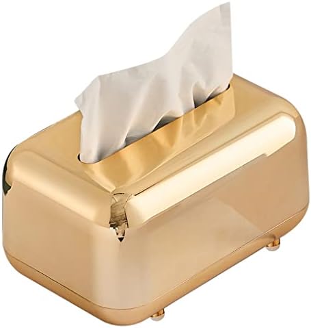 BKDFD Златно ткиво кутии за складирање на салфетка држач за хартија за хартија Организатор Орнамент занаетчиски десктоп ткиво држач кујнски