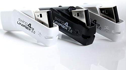 Унирекс 3 Пакет Замав 8GB USB 2.0 Палецот Диск, Црна | Меморија Стап Складирање Е Компатибилен Со Компјутер, Таблет, или Лаптоп