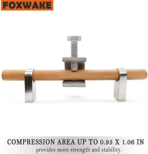 Foxwake Mini C Clicks Нерѓосувачки челик 0,83 инчи за работа, мали стеги за метали за метали, Универзална биро за прицврстување