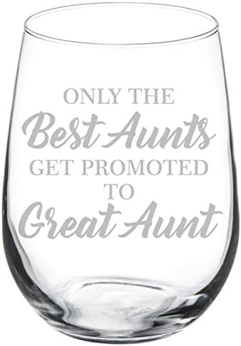 Чаша за вино со чаша Најдобри тетки се промовираат на голема тетка
