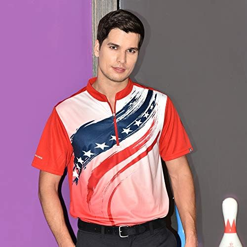 Сублимација за сублимација на мажите во савалино, печатена маичка, американско знаме, материјални фитили пот и суши брзо, големина s-6xl