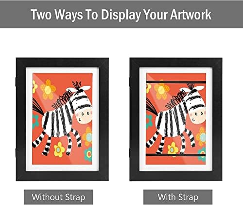 Souarts Kids Art Frames, Front Open Protection, се менува рамка за уметнички дела, рамки за уметнички дела A4 за деца за складирање на фотографии,
