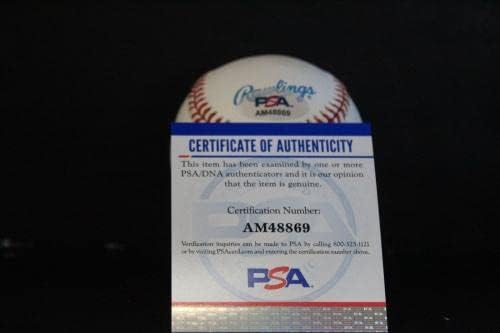 Пол Блер потпиша бејзбол автограм автограм PSA/DNA AM48869 - Автограмирани бејзбол