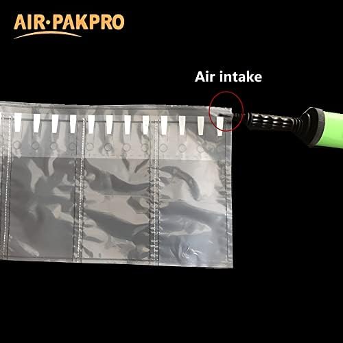 （Бесплатна пумпа за рака внатре） Воздух Pakpro 33ft/Roll Цврсто пакување Воздушни перничиња за воздушни перничиња за воздушни