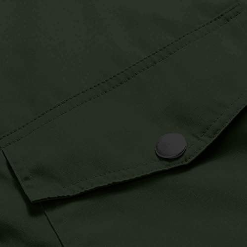 Женски патенти на отворено со џебови со џебови со долг ракав ветерница патент јакна мода влечење со долга јакна палто