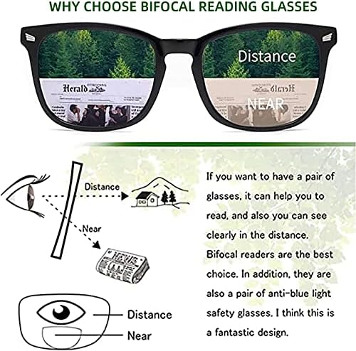 Amorays 2-пакет Стилски бифокално читање очила за сонце за жени со мажи со пролетна шарка, UV400 гроздобер читатели на сонце