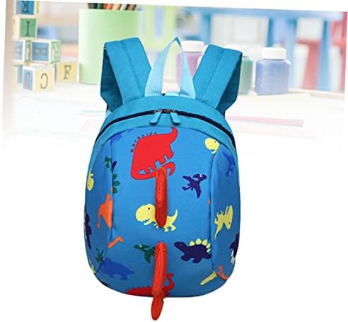 Тенсикоко ранец училишни кеси цртани ранец за книги за книги за деца за деца деца од училишна торба деца ранец анти-изгубени училишни торби сини цртани филмови дец?