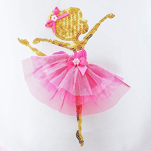 Девојки Се Облекуваат Розова Туту Еднорог Танцување Нивоа Здолниште Балет Роденденска Забава 3-7