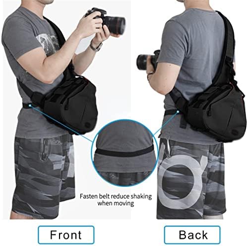 YEBDD DSLR Торби За Камера Професионална Торба За Рамо Со Капак За Дожд ЗА SLR Објектив Статив За Мажи Патување На Отворено