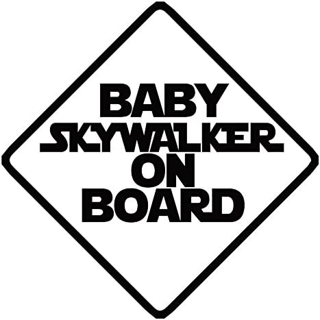 Бебе Skywalker на бродот 6 винил налепница за налепници