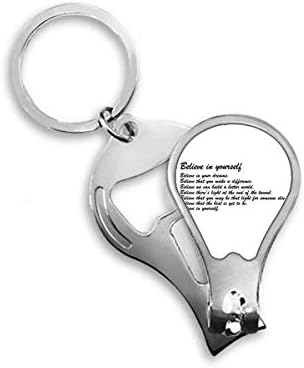 Познат Цитат За Поезија Верувајте Во Себе Машина За Сечење Нокти Отворач За Клучеви Ножици