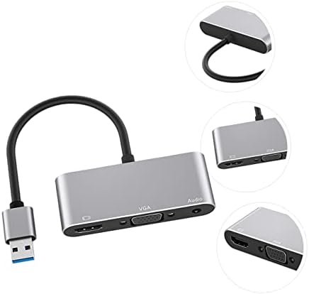 Mobestech за хаб додаток лаптоп аудио телефонски таблет таблет конвертор за конвертор на порта докинг видео USB до станица на станица