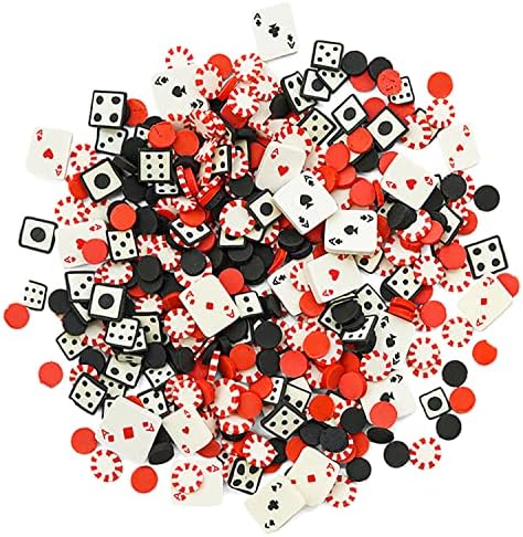Копчиња galore sprinkletz diy занаетчиски украси полимерни глинени парчиња 36 грама - 3 пакувања на коцкар