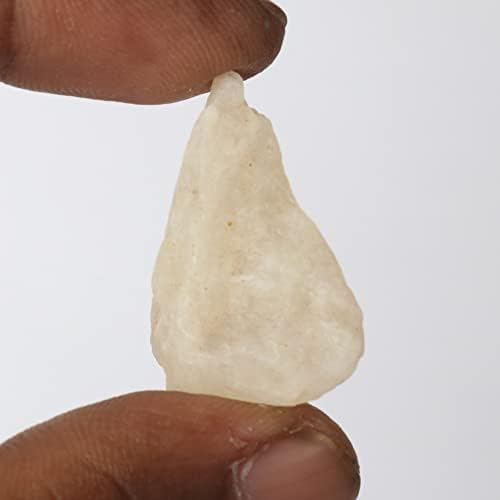 GemHub Природно сурово грубо 53,90 КТ бел суров груб месечен камен заздравување кристал лабав скапоцен камен