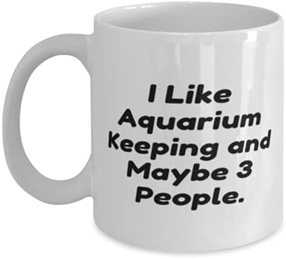 Аквариум чувајќи подароци за мажи жени, ми се допаѓа чување на аквариум и можеби 3 лица, мотивациски аквариум чувајќи кригла 11oz 15oz,