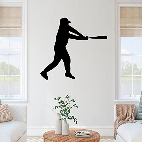 Метал знак ласерски знак бејзбол железна уметност wallидна скулптура виси куќа декоративна плакета дома украс за спална соба салата студио гимназија