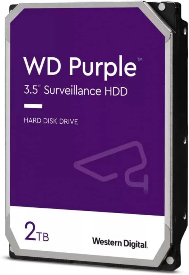 Western Digital 8TB WD Виолетова надзор Внатрешен хард диск HDD - SATA 6 GB/S, 128 MB кеш, 3,5 - WD84PURZ