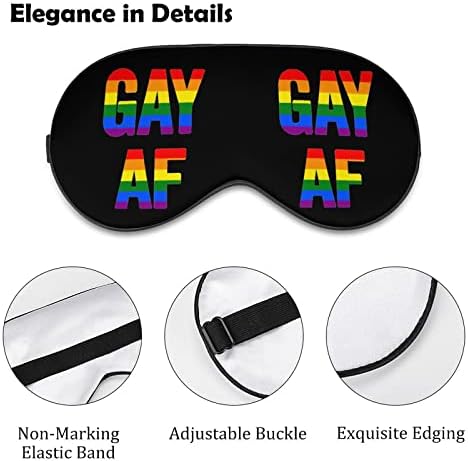 Смешноста на геј геј гордоста на мека маска за спиење за очи за спиење за слепите совршени блокови светлина со прилагодлива лента