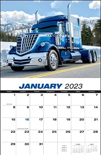 18 Вилер 2023 Висечки Ѕиден Календар-19 х 11 2023 Месечен Планер И Организатор На Состаноци. Големи и прекрасни сопствени полу камиони!