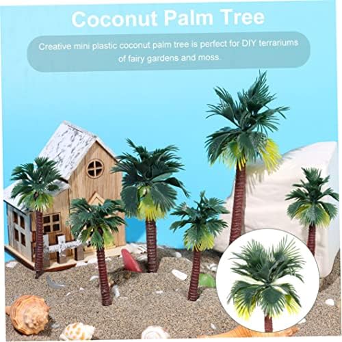 Пејзаж модел дрвја, мини палми Пејзаж модели Минијатурно градинарско дрво растение Орнаментам вештачки дрвја 16 парчиња, модел на палми